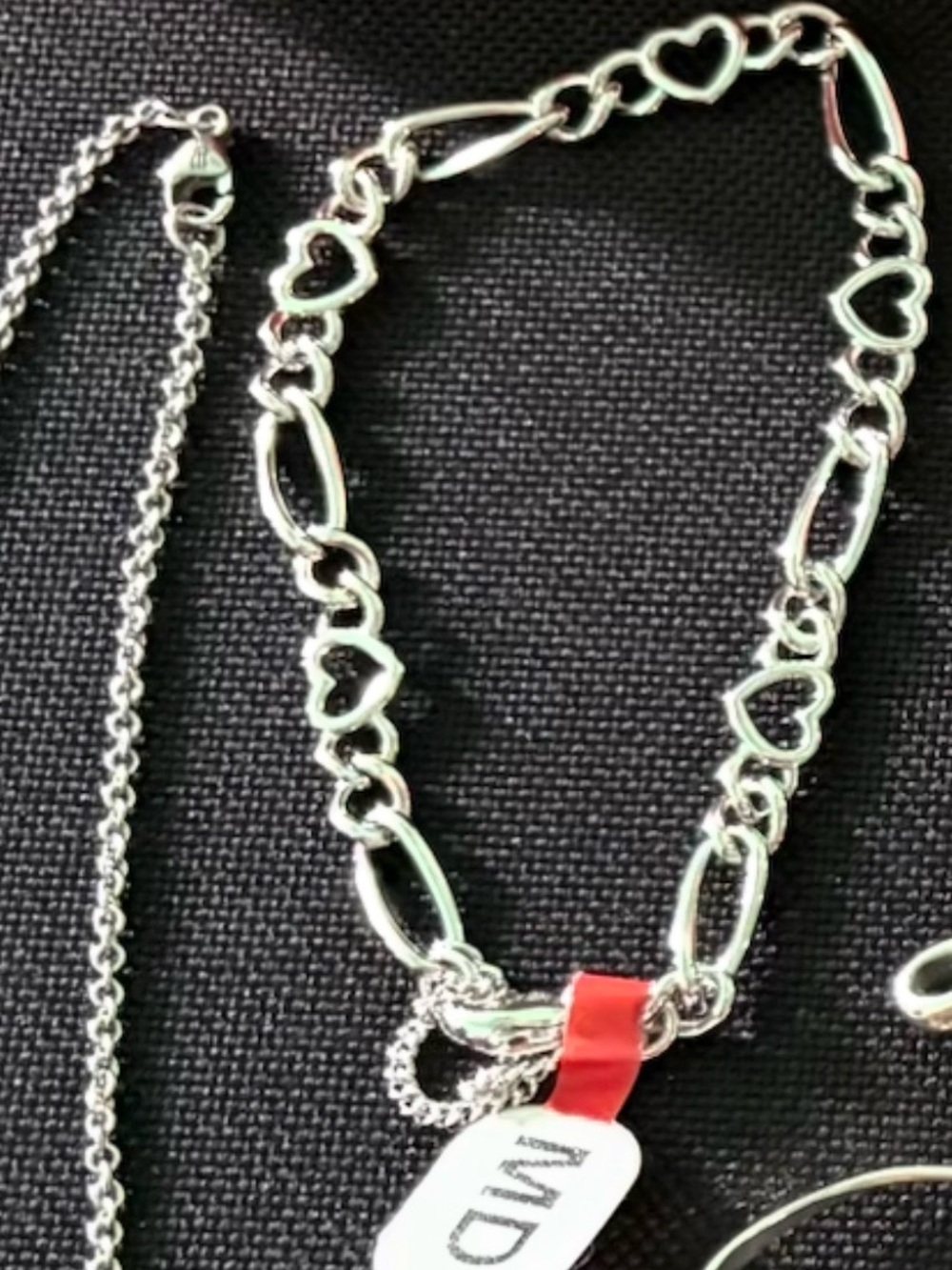 James Avery Silver Heart Link Bracelet